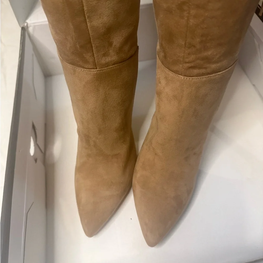 Nine West Over the Knee Tan Boots size 8.5. Perfect for‎ date night classy sexy